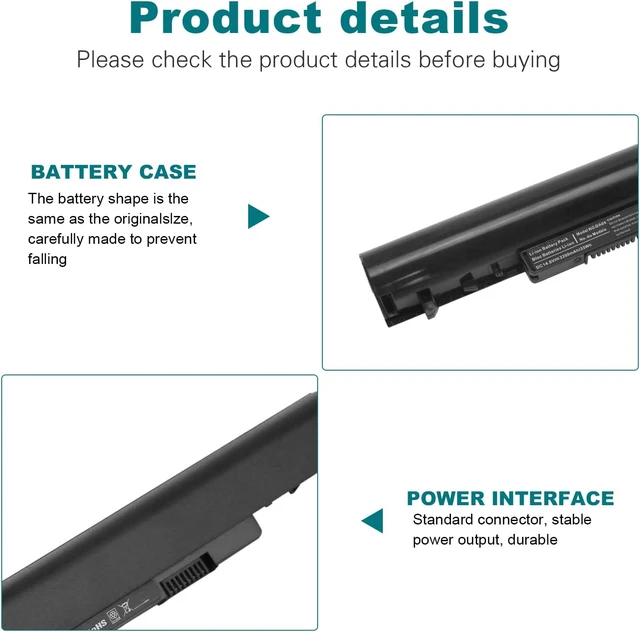 Alt view image 10 of 14 - Tree.NB New Spare 746641-001 Laptop Battery for HP OA03 OA04 740715-001 746458-421 751906-541 15-R132WM