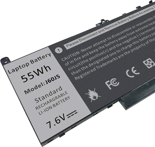 Alt view image 13 of 14 - TREE.NB Battery for Dell Latitude E7470 E7270 7470 7270 7.6V 55Wh Battery Type MC34Y 242WD 1w2y2 J60J5