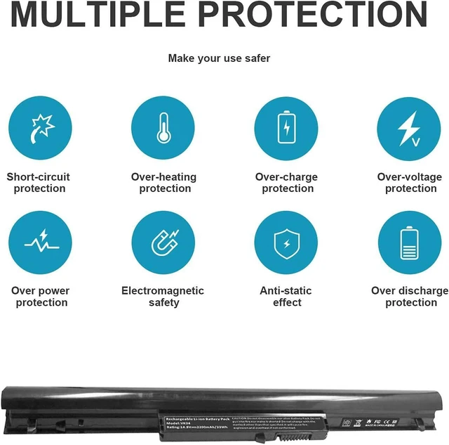 Alt view image 10 of 14 - Fancy Buying Battery for HP Spare 694864-851 695192-001 H4Q45AA HSTNN-YB4D HSTNN-YB4M,VOLKS VK04, TPN Q113, TPN Q114, TPN Q115, HP Pavilion Sleekbook 14-b000, 15-b000, Pavilion Ultrabook 14-b000