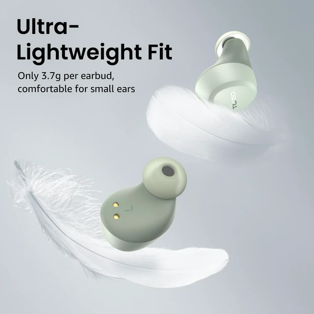 Alt view image 10 of 14 - A1 Wireless Earbuds Bluetooth 5.3 Light Weight in Ear IPX5 Waterproof Headphones 2 Mic for AI Calls, Immersive Premium Sound Bass Headset with Charging Case, 32 Presets EQ Customization via App