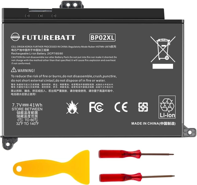 Alt view image 7 of 12 - Futurebatt BP02XL 849569-541 Laptop Battery for HP Pavilion Notebook PC 15 Series 15-AU000 15-AU010WM 15-AU018WM 15T-AW000 15Z-AW000