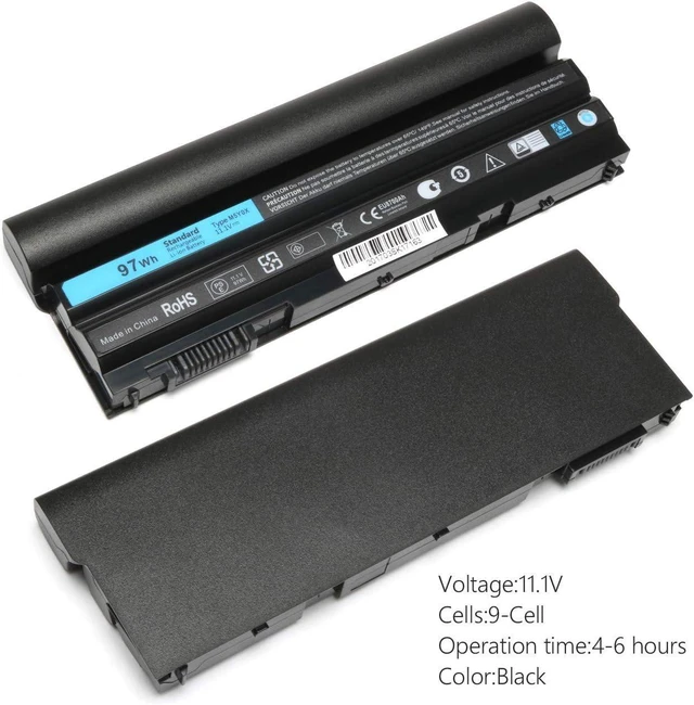Alt view image 11 of 12 - SOLICE 97WH M5Y0X Laptop Battery for Dell Latitude E6420 E6430 P25G001 E6520 P14F001 E6530 E5420 E5520 E5430 E5530 P28G-001 E6440 E6540 0 P299 F001 Vostro 3460 3560 Precision M2800 N3X1D T54FJ