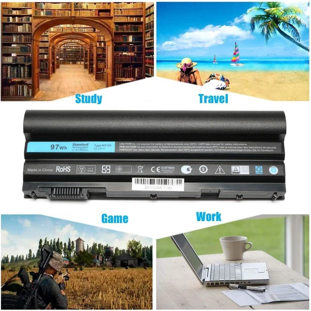 Alt view image 12 of 12 - SOLICE 97WH M5Y0X Laptop Battery for Dell Latitude E6420 E6430 P25G001 E6520 P14F001 E6530 E5420 E5520 E5430 E5530 P28G-001 E6440 E6540 0 P299 F001 Vostro 3460 3560 Precision M2800 N3X1D T54FJ