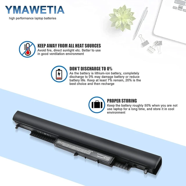 Alt view image 12 of 14 - HS03 HS04 807956-001 Laptop Battery Replacement for Hp 14 15 Notebook PC Series 15-ay009dx 15-ba009dx 15-af131dx fits Spare 807957-001 Model HSTNN-LB6U HSTNN-LB6V TPN-C125 TPN-C126