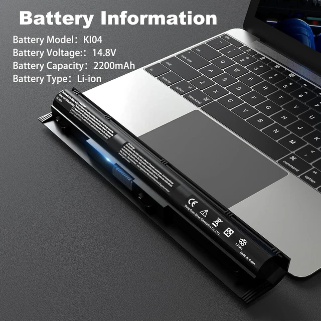 Alt view image 9 of 14 - K104 KI04 800049-001 800010-421 Replacement Laptop Battery Compatible with HP Pavilion 17-G 15-AB 14-AB Series HSTNN-DB6T HSTNN-LB6S TPN-Q158 TPN-159 TPN-Q160 TPN-Q161 TPN-Q162 17-G122DS