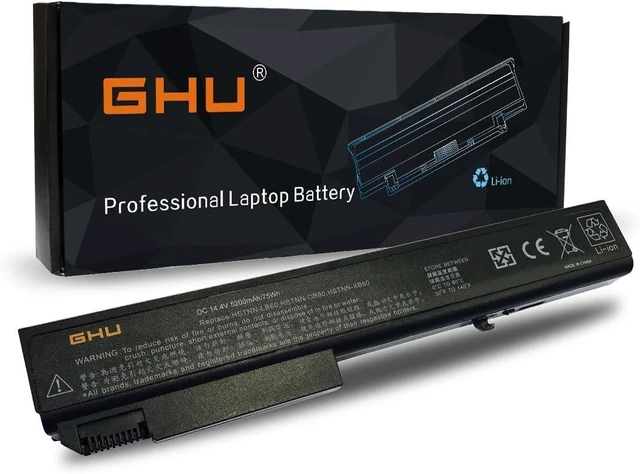 Alt view image 8 of 14 - GHU New Laptop Battery 75wh Replacement for HP EliteBook 8530P 8530W 8540P 8540W 8730W 8740W 8530 8730 493976-001 HSTNN-LB60 HSTNN-OB60 HSTNN-XB60 AV08 AV08XL KU533AA 501114-001 5200mAh