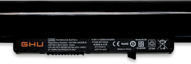 Alt view image 9 of 12 - GHU New Battery Replacement for OA04 OA03 740715-001 746641-001 746458-421 HSTNN-LB5Y HSTNN-LB5S HSTNN-PB5Y 14.8V 2200mA 740715001 746641001 0a03 0a04 for 240 g2 240 G3 250 g2 250 g3 255 g3