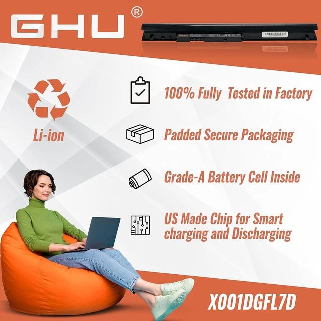 Alt view image 12 of 12 - GHU New Battery Replacement for OA04 OA03 740715-001 746641-001 746458-421 HSTNN-LB5Y HSTNN-LB5S HSTNN-PB5Y 14.8V 2200mA 740715001 746641001 0a03 0a04 for 240 g2 240 G3 250 g2 250 g3 255 g3