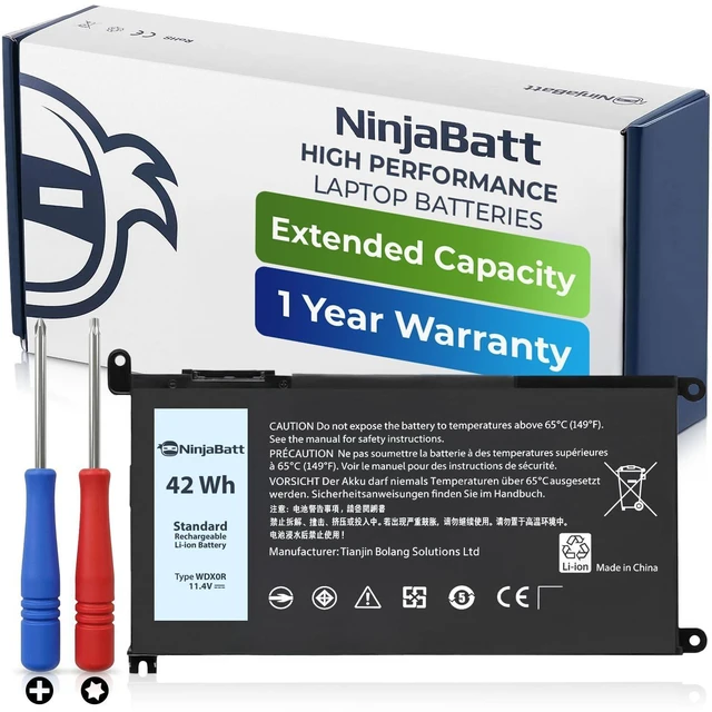 Alt view image 19 of 19 - WDX0R 42Wh Laptop Battery for Dell Inspiron 13 15 17 5000 7000 Series 7573 5570 5379 7569 5368 7579 5567 5579 7378 5765 5770, Latitude 3379 3189 3390, WDXOR P69G 3CRH3 & More