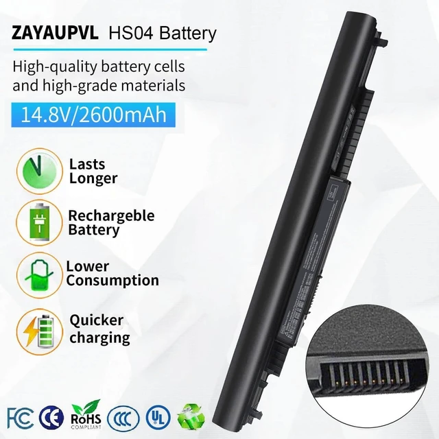 Alt view image 9 of 14 - HS03 HS04 Battery for HP Spare 807956-001 807957-001 HS04 15-AY039WM 15-AY041WM 15-AY009DX 15-AY052NR 15-AF131DX 15-AY013DX 15-AY014DX 15-AY103DX 15-AY083NR 15-AY020NR 17-X037CL 17-X115DX