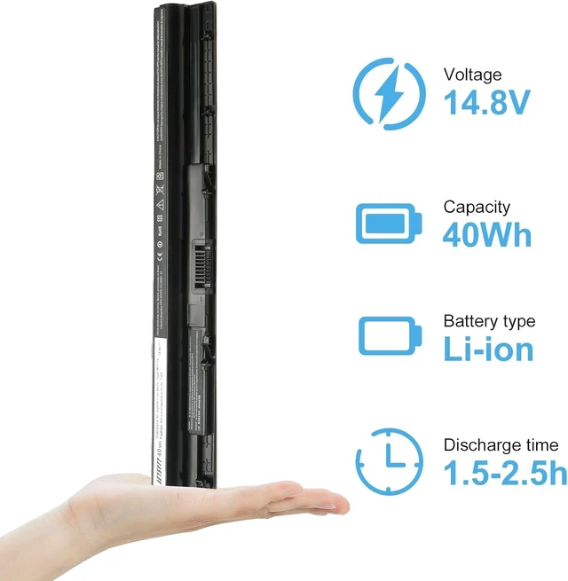 Alt view image 9 of 14 - M5Y1K 14.8V 40WH Laptop Battery Compatible for Dell Inspiron 15 3000 5000 Series 5559 5558 5555 5758 5759 3567 3551 3552 3558 3565 14 3451 3452 3458 17 5755 5756 GXVJ3 453-BBBQ WKRJ2 VN3N0