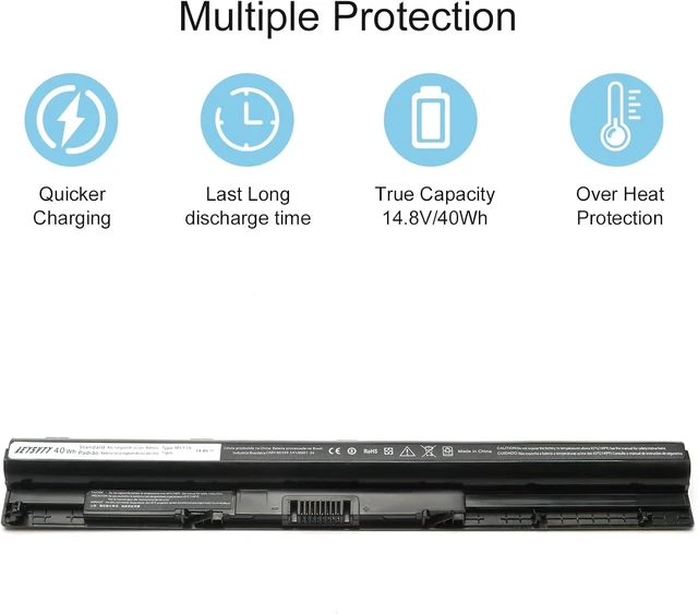 Alt view image 14 of 14 - M5Y1K 14.8V 40WH Laptop Battery Compatible for Dell Inspiron 15 3000 5000 Series 5559 5558 5555 5758 5759 3567 3551 3552 3558 3565 14 3451 3452 3458 17 5755 5756 GXVJ3 453-BBBQ WKRJ2 VN3N0