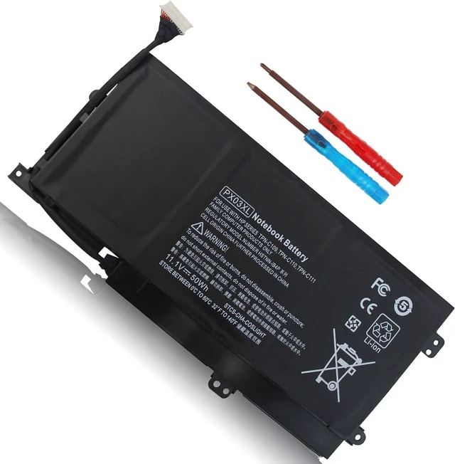 Alt view image 8 of 14 - PX03XL PXO3XL 715050-001 Notebook Battery for HP Envy Touchsmart M6-K 14-K Sleekbook m6-k015dx m6-k025dx m6-k022dx m6-k125dx m6-k010dx m6-k012dx m6-k054ca m6-k088ca 14-k000 14-k100 714762-1C1 50Wh