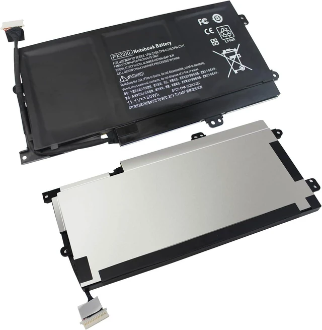 Alt view image 9 of 14 - PX03XL PXO3XL 715050-001 Notebook Battery for HP Envy Touchsmart M6-K 14-K Sleekbook m6-k015dx m6-k025dx m6-k022dx m6-k125dx m6-k010dx m6-k012dx m6-k054ca m6-k088ca 14-k000 14-k100 714762-1C1 50Wh