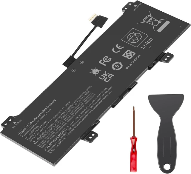 Alt view image 8 of 14 - Notebook Battery GB02XL for HP Chromebook 14-DB0051CL x360 11 G2 EE Chromebook 11A G6 G8 EE Chromebook 11 G7 G8 EE Series