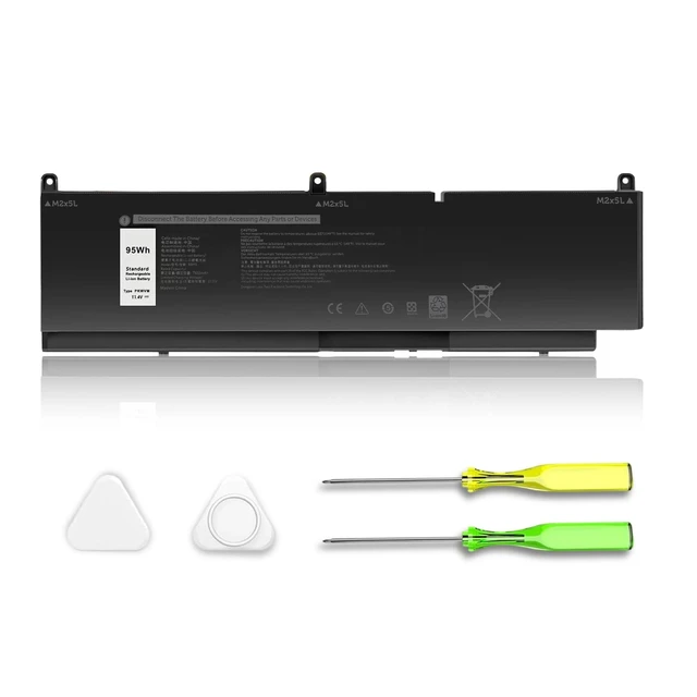Alt view image 7 of 12 - Notebook Battery PKWVM for Dell Precision 7550 7560 7750 7760 Mobile Workstation Series C903V Battery for TouchSmart 680 670 690