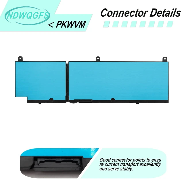 Alt view image 10 of 12 - Notebook Battery PKWVM for Dell Precision 7550 7560 7750 7760 Mobile Workstation Series C903V Battery for TouchSmart 680 670 690