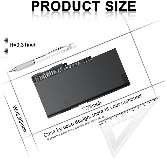 Alt view image 9 of 14 - CM03 CM03XL Notebook Battery for HP EliteBook 840 845 850 855 740 745 750 755 G1 G2 Series Laptop fits CO06 CO06XL Battery Spare 716724-421 717376-001 CM03050XL CM03050XL-PL