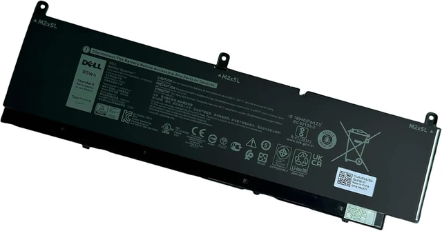 Alt view image 4 of 6 - DELL PKWVM 11.4V 95Wh 6-Cell Notebook Battery For DELL Precision 7550 7560 7750 7760 Series Laptop P44E P93F P44E001 P44E002 P93F001 P93F002 RTX 3000 4000 5000 P/N: C903V 0CR72X CR72X 068N03 0447VR3V