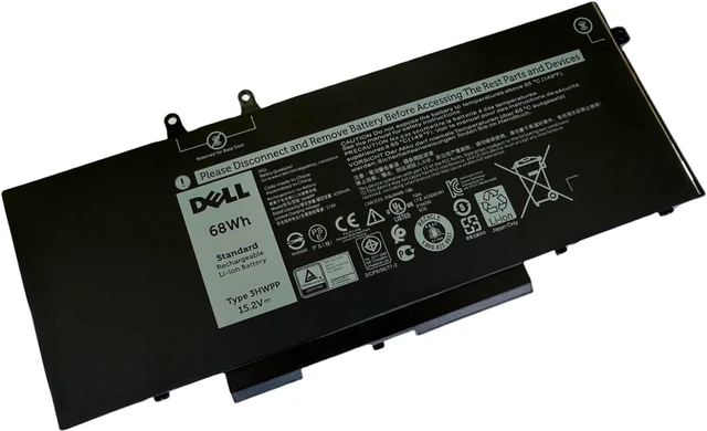 Alt view image 5 of 8 - DELL 3HWPP 7.6V 68Wh 4-Cell Notebook Battery For DELL Latitude 5401,5410,5411,5501,5510,5511,Precision 3541,Precision 3551,inspiron 7500 2-in-1 Black,Inspiron 7506 2-in-1 Black,Inspiron 7706 2-in-1