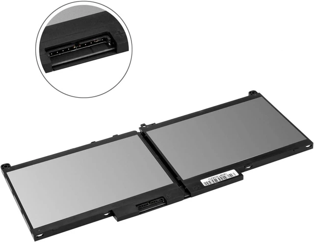 Alt view image 5 of 6 - DELL J60J5 7.6V 55Wh 4-Cell Li-Polymer Notebook Battery Replaceable for Dell Latitude E7470 E7270 7470 7270 Laptop, Type 0MC34Y MC34Y R1V85 242WD GG4FM WYWJ2 1W2Y2 451-BBSX 451-BBSY 451-BBSU P26S001