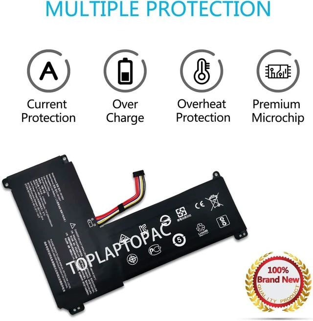 Alt view image 11 of 14 - New 0813007 Laptop Notebook Battery Compatible with Lenovo IdeaPad 120S 5B10P23779 Series 7.5V 31Wh 4140mAh