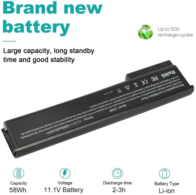Alt view image 7 of 10 - Laptop Notebook Battery for HP ProBook 640 645 650 655 G0 G1 Series, P/N: CA06 CA06XL HSTNN-DB4Y HSTNN-LB4Z HSTNN-LB4X HSTNN-LB4Y HSTNN-LP4Z