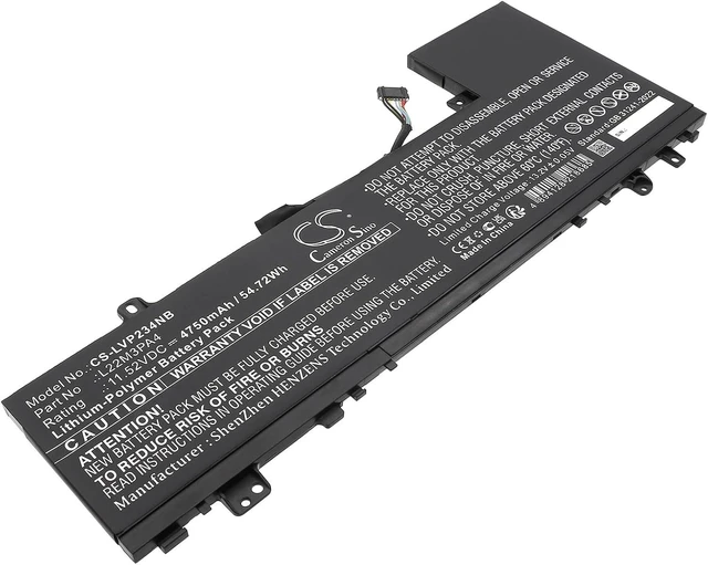 Alt view image 6 of 10 - Cameron Sino New 4750mAh Replacement Battery for IdeaPad Slim 5 14ABR8 82XE0001, IdeaPad Slim 5 14ABR8 82XE0002, IdeaPad Slim 5 14ABR8 82XE0003, IdeaPad Slim 5 14ABR8 82XE0004, IdeaPad Slim 5 14ABR8 8