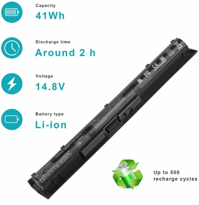 Alt view image 9 of 10 - 14.8V Battery for HP Pavilion 14-ab 14t-ab 15-ab 15-an 17-g Series