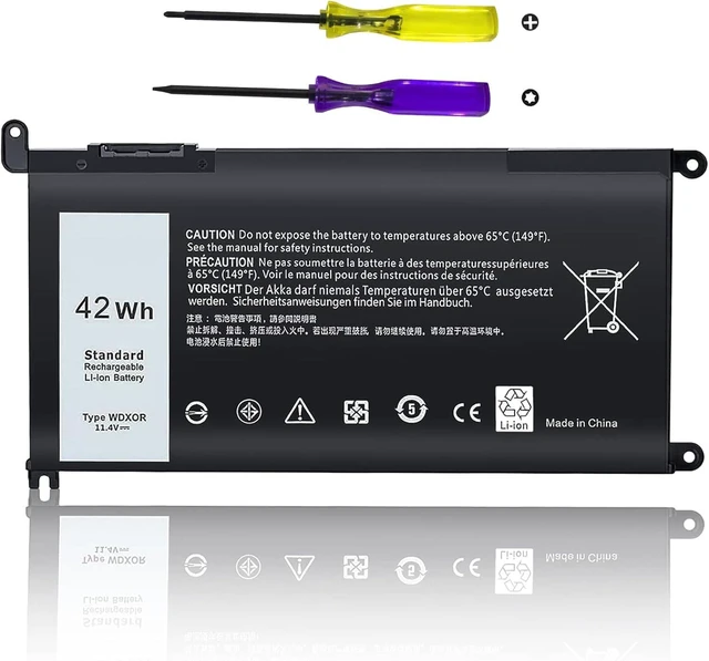 Alt view image 8 of 14 - TSKYBEAR WDX0R Laptop Battery Compatible with Dell Inspiron 15 5000 5567 5570 5565 5568 5578 7000 7560 7570 7573 7569 7579 13 5368 5378 7378 17 5765 5767 5770 Series Notebook Battery 3CRH3 T2JX4