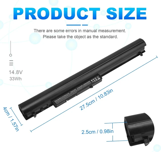 Alt view image 11 of 14 - TREE.NB Laptop/Notebook Battery Replacement for HP LA04 776622-001 728460-001 TPN-Q130 752237-001 TPN-Q132 TPN-Q129 LA04DF HSTNN-DB5M HSTNN-YB5M F3B96AA HSTNN-UB5M - Black - High Performance New