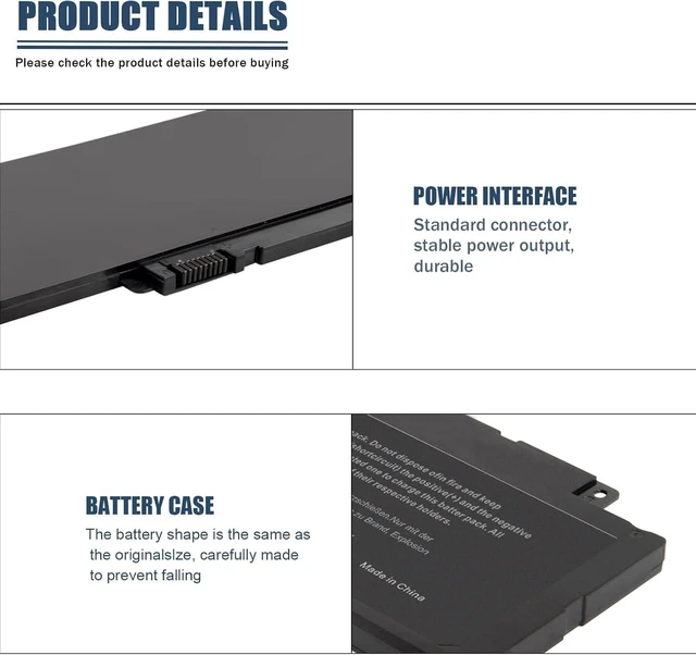 Alt view image 11 of 14 - Futurebatt F7HVR Notebook Battery 14.8V 58WH Replaceable for Dell Inspiron 15 7537 Dell Insprion 17 7737 Series