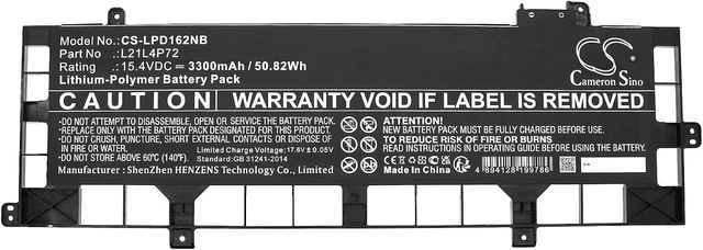 Alt view image 7 of 8 - Cameron Sino New 3300mAh Replacement Battery for ThinkPad P16s Gen 1(AMD)21CK00, ThinkPad P16s Gen 1(AMD)21CK00, ThinkPad P16s Gen 1(AMD)21CK00, ThinkPad P16s Gen 1(AMD)21CK00, ThinkPad P16s Gen 1(AMD