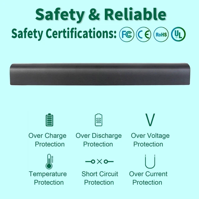 Alt view image 10 of 14 - 800049-001 KI04 Notebook Battery for HP Pavilion 15-ab 15-an 17-g 15t-ab100 17t-g100 17t-s100 cto Series 15-ab143cl 15-ab223cl 15-ab153nr 15-an044nr 14-ab166us 17-ab220nr 17-g133cl 800009-421 TPN-Q158