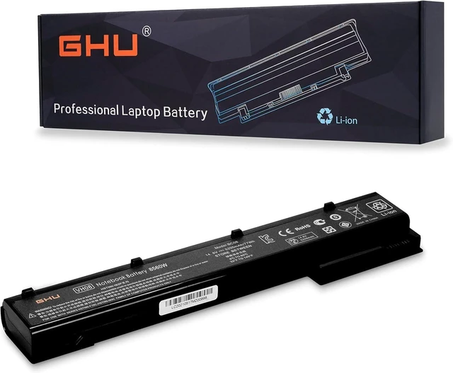 Alt view image 7 of 12 - GHU New VH08 Notebook Battery Compatible with HP Elitebook 8560W 8570W 8760W 8770W Mobile Workstation 632427-001 632425-001 632113-141 632114-421 HSTNN-F10C HSTNN-I93C- 14.8V