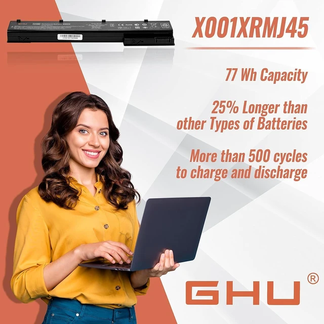 Alt view image 11 of 12 - GHU New VH08 Notebook Battery Compatible with HP Elitebook 8560W 8570W 8760W 8770W Mobile Workstation 632427-001 632425-001 632113-141 632114-421 HSTNN-F10C HSTNN-I93C- 14.8V