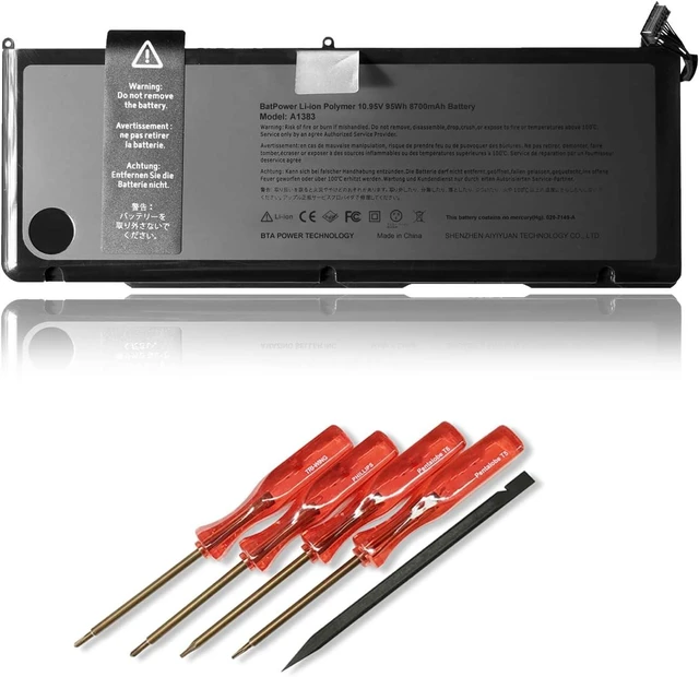 Alt view image 8 of 14 - BatPower A1383 Replacement Laptop Battery for Apple Early 2011 Late 2011 MacBook Pro 17-inch A1297 EMC 2352-1 2564 Battery MacBook Pro 17" Core i7 A1297 Apple A1383 Battery 95Wh