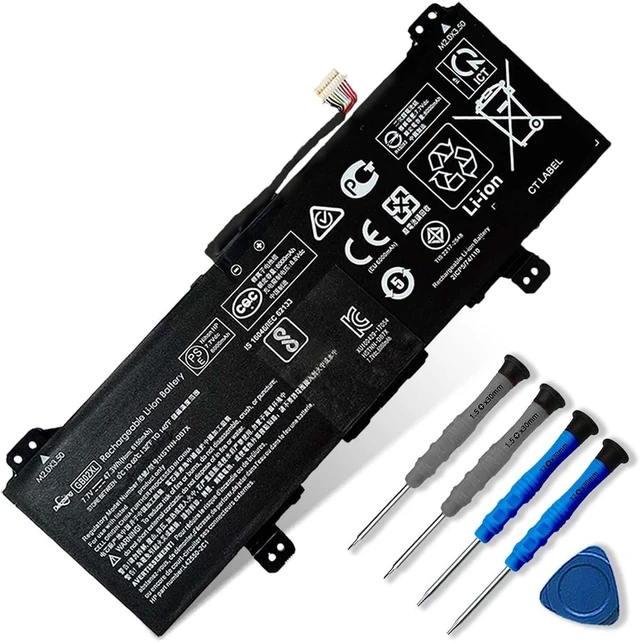 Alt view image 7 of 12 - 47.3Wh GB02XL/GM02XL Laptop Battery Compatible with HP ChromeBook 14-DB0051CL X360 11 G2 EE Chromebook 11A G6 G8 EE ChromeBook 14-DB0051CL Series HSTNN-UB7M HSTNN-IB8W L42550-271 917725-855 L42583-005