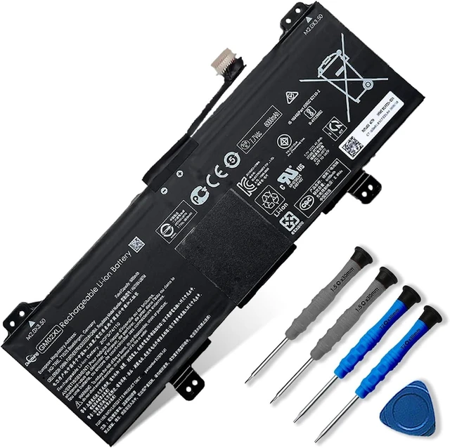 Alt view image 7 of 12 - Dentsing 47.3Wh GM02XL/GB02XL Laptop Battery Compatible for HP Chromebook 14 G5 Chromebook 11 G6 G7 EE Chromebook X360 11 G1 Series Notebook 917679-271 HSTNN-UB7M HSTNN-DB7X 917725-855 7.7V 6150mAh