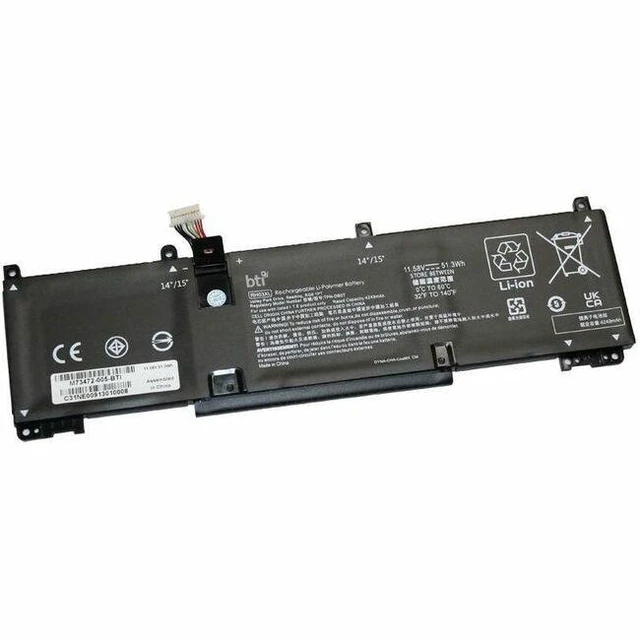 Alt view image 2 of 2 - BTI M73472-005-BTI 3-Cell 11.58V Li-ion Notebook Battery For Select HP Laptops
