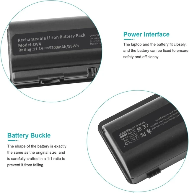 Alt view image 11 of 14 - Fancy Buying Laptop Battery for HP Pavilion dv4-2145dx dv6-2066dx dv6-1259dx dv4-1365dx DV5-1160US