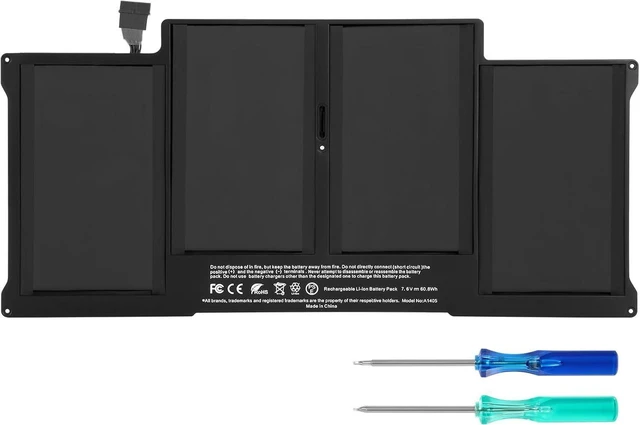 Alt view image 8 of 14 - 8000mAh A1466 Replacement Laptop Battery for MacBook Air 13 inch A1466 (Mid 2012,Mid 2013,Early 2014,Early 2015,2017) A1369(Late 2010,Mid 2011 Version) A1496 A1405 A1377 (EMC :2925, 2469, 2559, 2392)