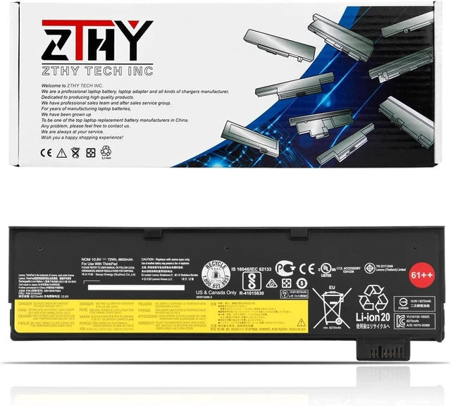 Alt view image 8 of 14 - 72Wh 61++ 01AV427 01AV425 Laptop Battery - Replacement for Lenovo ThinkPad T480 T470 P51S P52S T570 T580 A485 A475 TP25 Series 4X50M08812 01AV422 01AV423 01AV424 01AV428 01AV490 01AV492 01AV452 10.8V