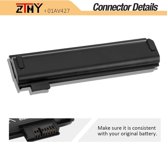 Alt view image 11 of 14 - 72Wh 61++ 01AV427 01AV425 Laptop Battery - Replacement for Lenovo ThinkPad T480 T470 P51S P52S T570 T580 A485 A475 TP25 Series 4X50M08812 01AV422 01AV423 01AV424 01AV428 01AV490 01AV492 01AV452 10.8V