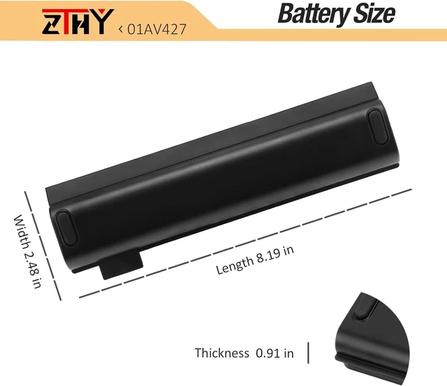 Alt view image 14 of 14 - 72Wh 61++ 01AV427 01AV425 Laptop Battery - Replacement for Lenovo ThinkPad T480 T470 P51S P52S T570 T580 A485 A475 TP25 Series 4X50M08812 01AV422 01AV423 01AV424 01AV428 01AV490 01AV492 01AV452 10.8V