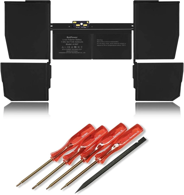 Alt view image 8 of 14 - BatPower A1527 A1705 Replacement Laptop Battery for Early 2015 Early 2016 Mid 2017 MacBook 12-inch Retina A1534 EMC 2746 EMC 2991 EMC 3099 Battery MacBook 12 A1534 Apple A1527 A1705 Battery 39.71Wh