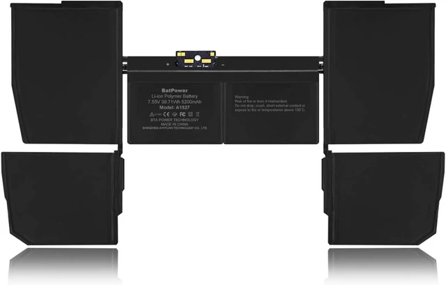 Alt view image 11 of 14 - BatPower A1527 A1705 Replacement Laptop Battery for Early 2015 Early 2016 Mid 2017 MacBook 12-inch Retina A1534 EMC 2746 EMC 2991 EMC 3099 Battery MacBook 12 A1534 Apple A1527 A1705 Battery 39.71Wh