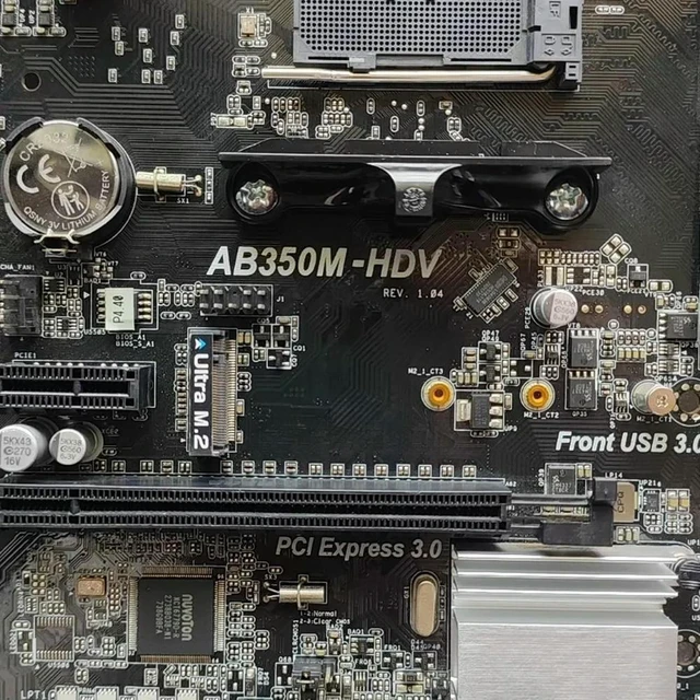 Alt view image 4 of 6 - AB350M-HDV Micro ATX Motherboard AM4 Socket With M.2 HDMI Port Support Ryzen Processor DDR4 RAM Desktop Mainboard for
