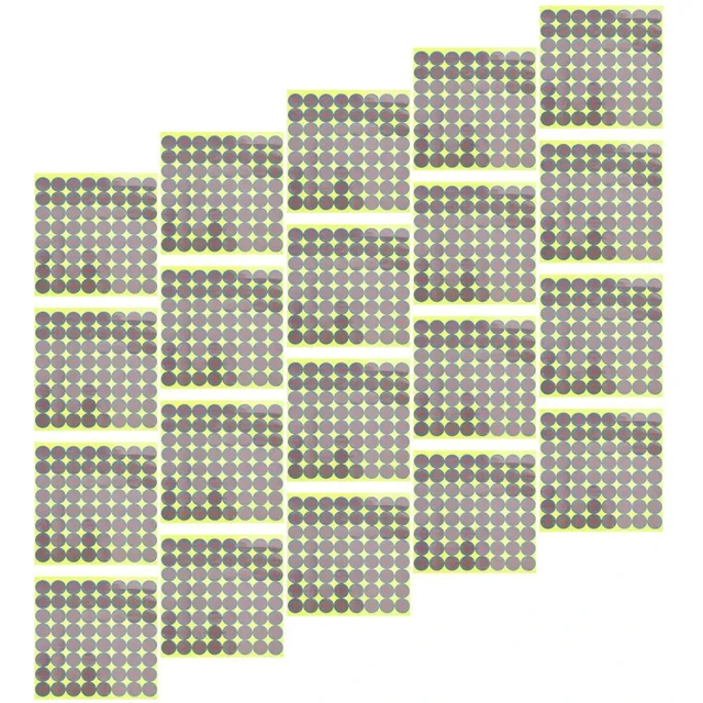 Alt view image 4 of 6 - 20 Sheets Target Stickers Professional Fluorescent Round Adhesive Spots Target Pasters for Shooting Skills Improvement