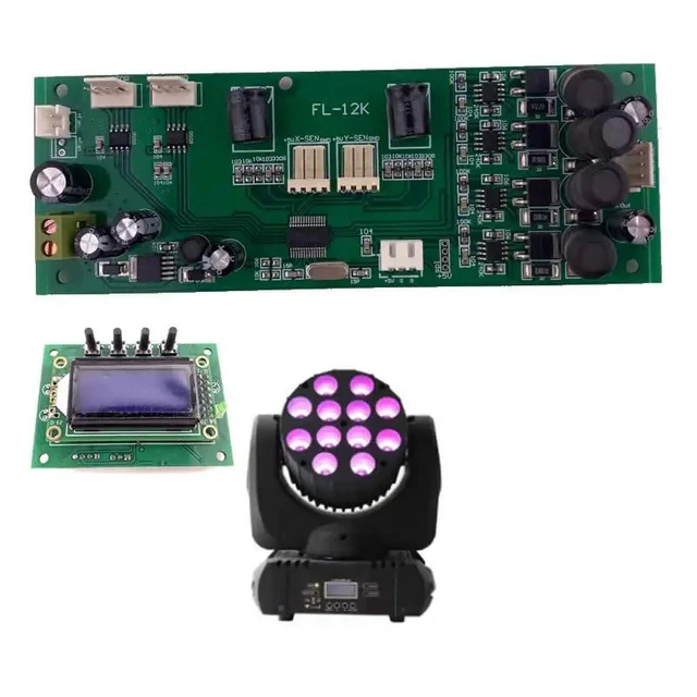 Alt view image 4 of 6 - FL-12K 12X12W Led Moving Head Light Spare Parts Replacement Main Board Motherboard
